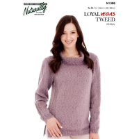 N1388 Sweater with Textured Panels